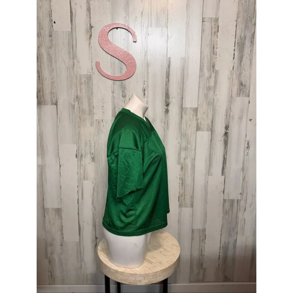 Alleson Athletic Green Mesh Football Jersey | Youth L/XL Fits Women’s Small